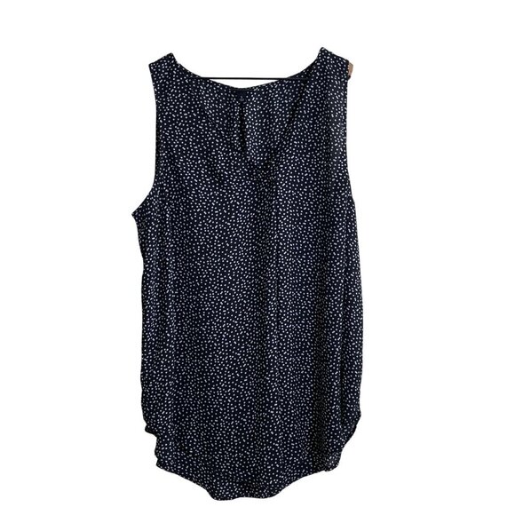 TORRID Black & White Polka Dot Sleeveless Blouse Women’s Size 2 Plus Top - Picture 1 of 7